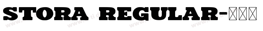 Stora Regular字体转换